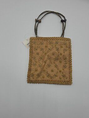 Vintage Discovery Channel Store Beaded Handbag • NWT • Made in India